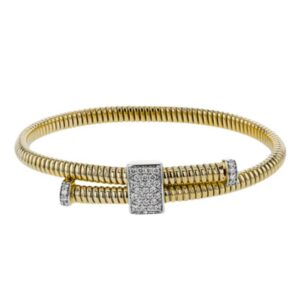 SIMON G. RIBBED DIAMOND BANGLE LB2446-Y