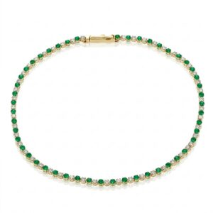 SIMON G. EMERALD & DIAMOND BRACELET IN 18K LB2044