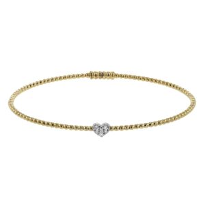 SIMON G. HEART BANGLE IN 18K LB2522-Y
