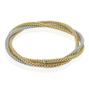 SIMON G. WOVEN BRACELET IN 18K LB2733