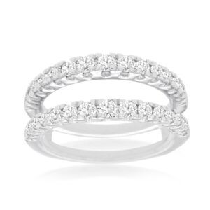 WHITE GOLD DIAMOND INSERT RING WC9138D