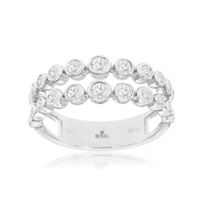 WHITE GOLD DIAMOND INSERT RING WH1315D