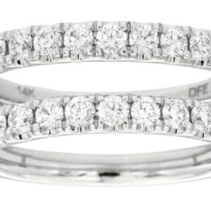 14K WHITE GOLD DIAMOND RING JACKET W905IN