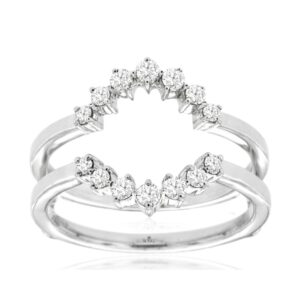 WHITE GOLD DIAMOND INSERT RING WC9854D