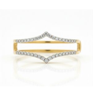 YELLOW GOLD DIAMOND RING JACKET M4956