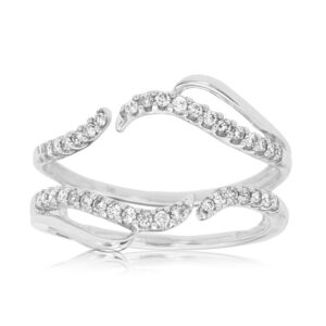 WHITE GOLD DIAMOND INSERT RING WC8226D