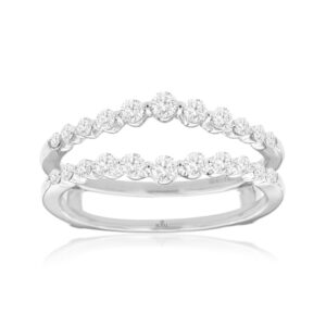WHITE GOLD DIAMOND INSERT RING WH1247D