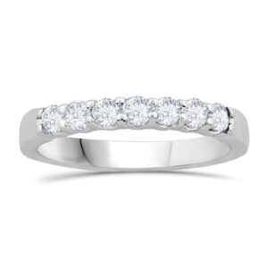 WHITE GOLD TOPAZ BAND M5456