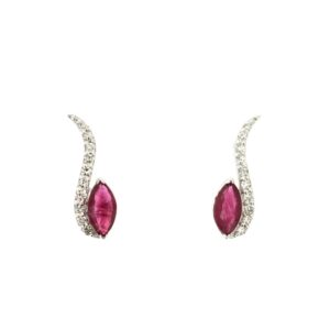 WHITE GOLD RUBY & DIAMOND RING WH2684R