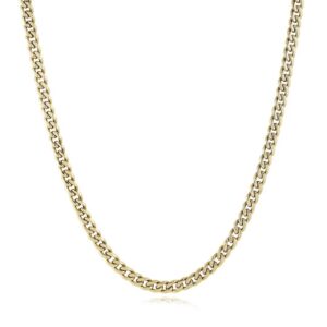 ITALGEM STEEL GOLD-IP MATTE CURB CHAIN SYN99-24