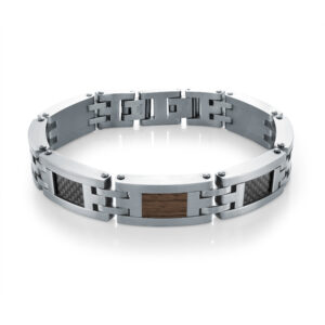 ITALGEM STEEL REDWOOD BRACELET SMB712