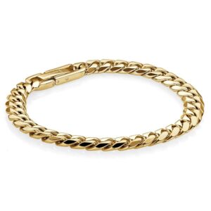ITALGEM STEEL CURB LINK BRACELET SMB469-8