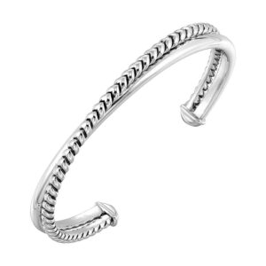 STERLING SILVER BANGLE BG09647-SSW