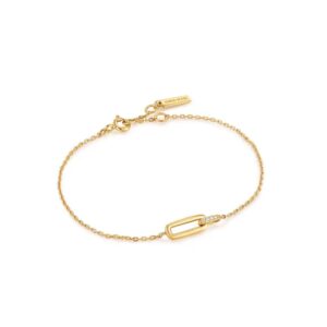 ANIA HAIE GOLD GLAM INTERLOCK BRACELET B037-01G