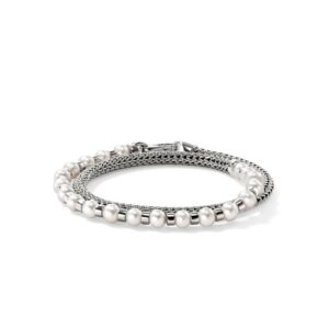 JOHN HARDY ESSENTIAL PEARL WRAP BRACELET BU9011061XUM