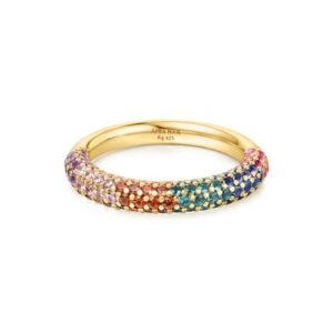 ANIA HAIE GOLD RAINBOW PAVE RING R064-06G-54