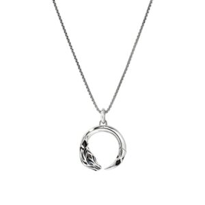 JOHN HARDY NAGA PENDANT NECKLACE NMS603641BSPX22