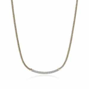 JOHN HARDY ESSENTIAL PAVE NECKLACE NGGX986982DIX16-18