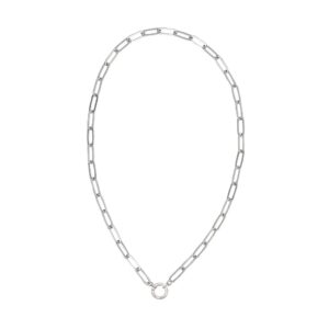 STERLING SILVER PAPERCLIP NECKLACE SSR-92-004