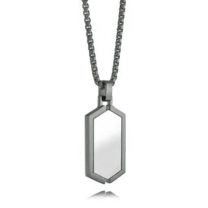 ITALGEM STEEL GUN-IP GLADIATOR DOGTAG NECKLACE SP371