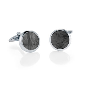 ITALGEM STEEL CARBON FIBRE CUFFLINKS CL63