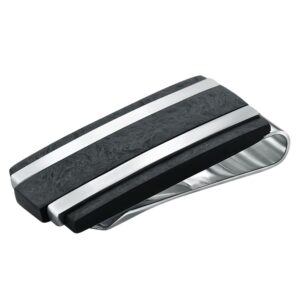 ITALGEM STEEL CARBON-FIBER MONEYCLIP MC12