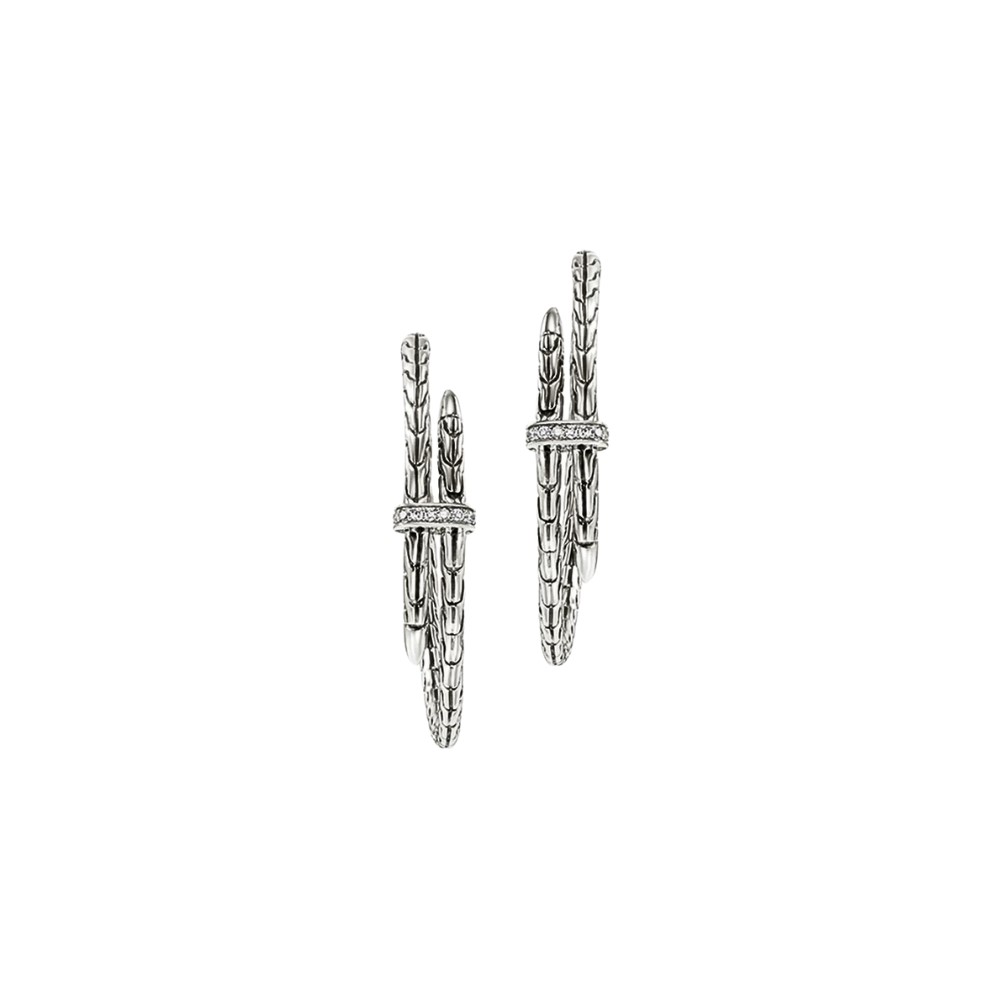 JOHN HARDY SPEAR HOOP EARRINGS EBP9012472DI