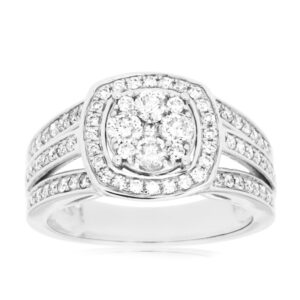 WHITE GOLD DIAMOND RING WC7580D