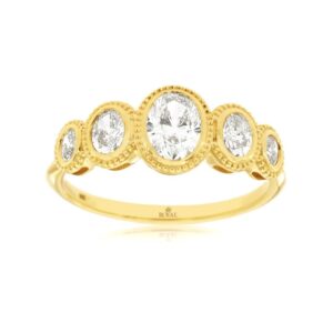 YELLOW GOLD DIAMOND WEDDING BAND H3046D