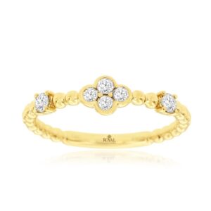 YELLOW GOLD DIAMOND WEDDING BAND H3184D