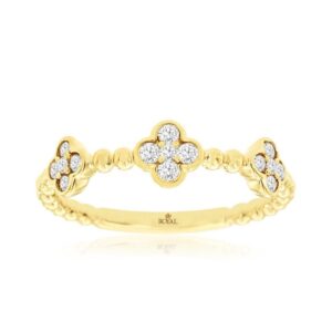 YELLOW GOLD DIAMOND WEDDING BAND H3183D
