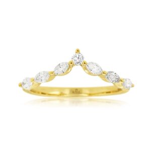 YELLOW GOLD DIAMOND RING H2992D