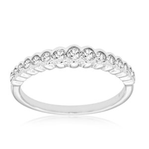 WHITE GOLD DIAMOND WEDDING BAND WC8366D