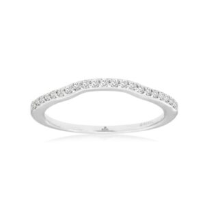 WHITE GOLD DIAMOND CONTOUR BAND WH1459D