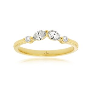 YELLOW GOLD DIAMOND RING H2991D