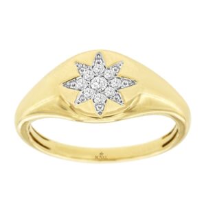 YELLOW GOLD DIAMOND RING H2050D