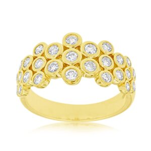 YELLOW GOLD DIAMOND RING C8005D