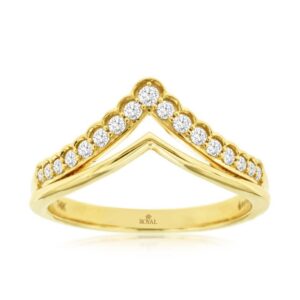 YELLOW GOLD DIAMOND BAND H1800D