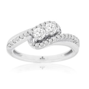 WHITE GOLD DIAMOND ENGAGEMENT RING WC7797D