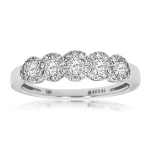 WHITE GOLD DIAMOND WEDDING BAND WC8294D