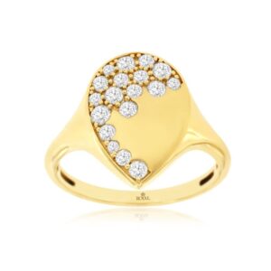 YELLOW GOLD DIAMOND RING H3188D