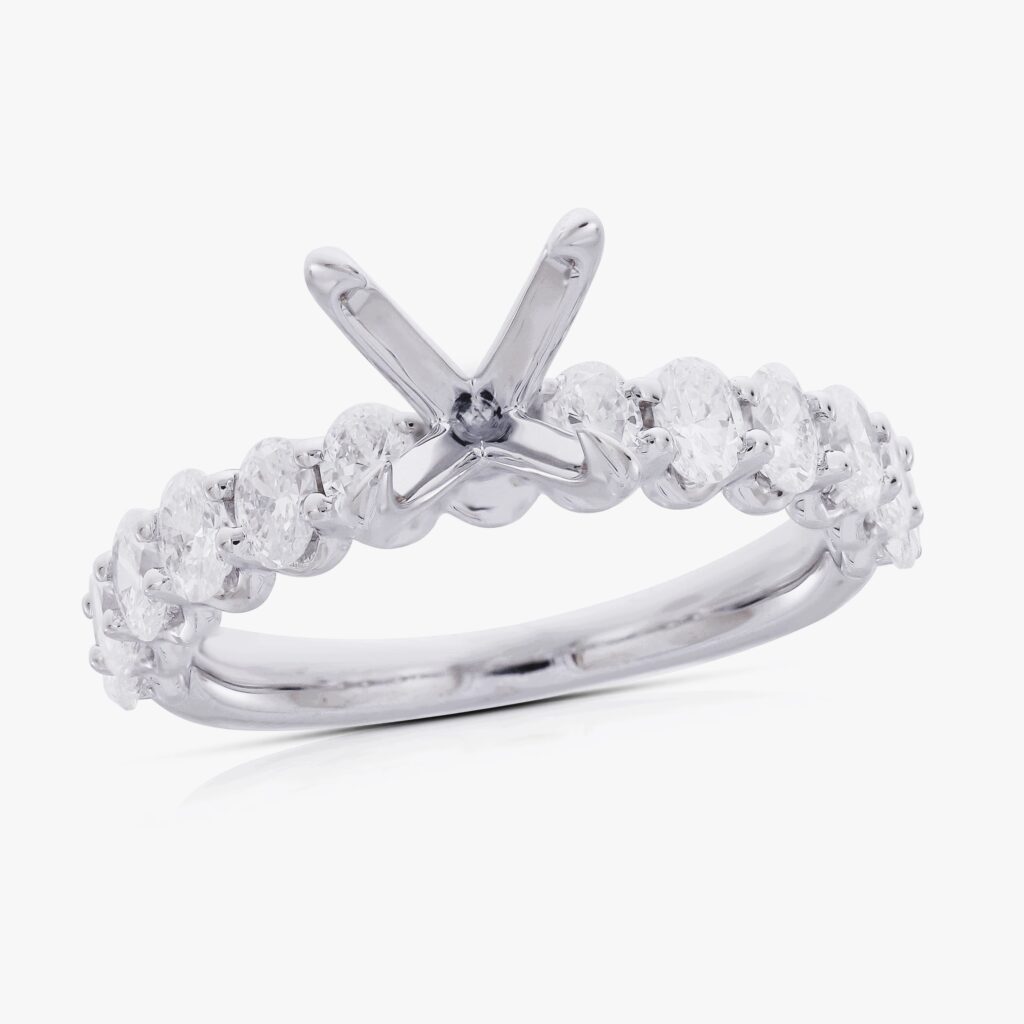 14K WHITE GOLD SEMI MOUNT 901411A