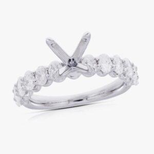14K WHITE GOLD SEMI MOUNT 901411A