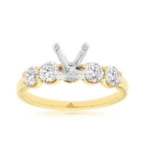YELLOW GOLD DIAMOND SEMI-MOUNT H1503S