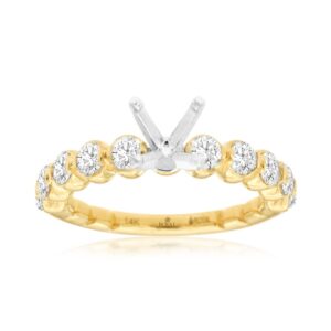 YELLOW GOLD DIAMOND SEMI-MOUNT H1336S