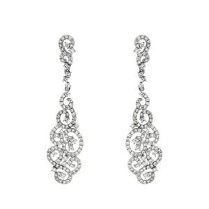 WHITE GOLD DIAMOND EARRINGS WC6717D