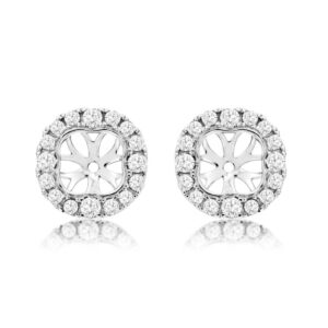 WHITE GOLD DIAMOND EARRING JACKETS WC8785D