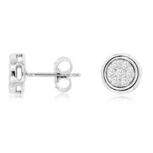 WHITE GOLD DIAMOND EARRINGS WC9063D