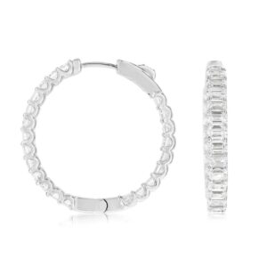 WHITE GOLD DIAMOND EARRINGS WH2400D