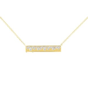 YELLOW GOLD DIAMOND NECKLACE H3458D